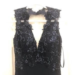 Navy Blue Evening Dress